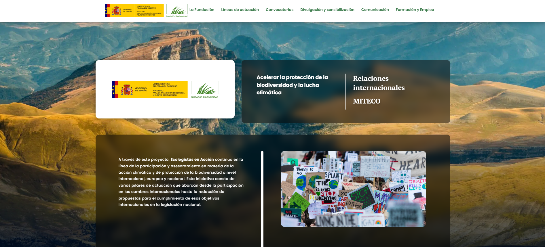 Acelerar la protección de la biodiversidad y la lucha climática