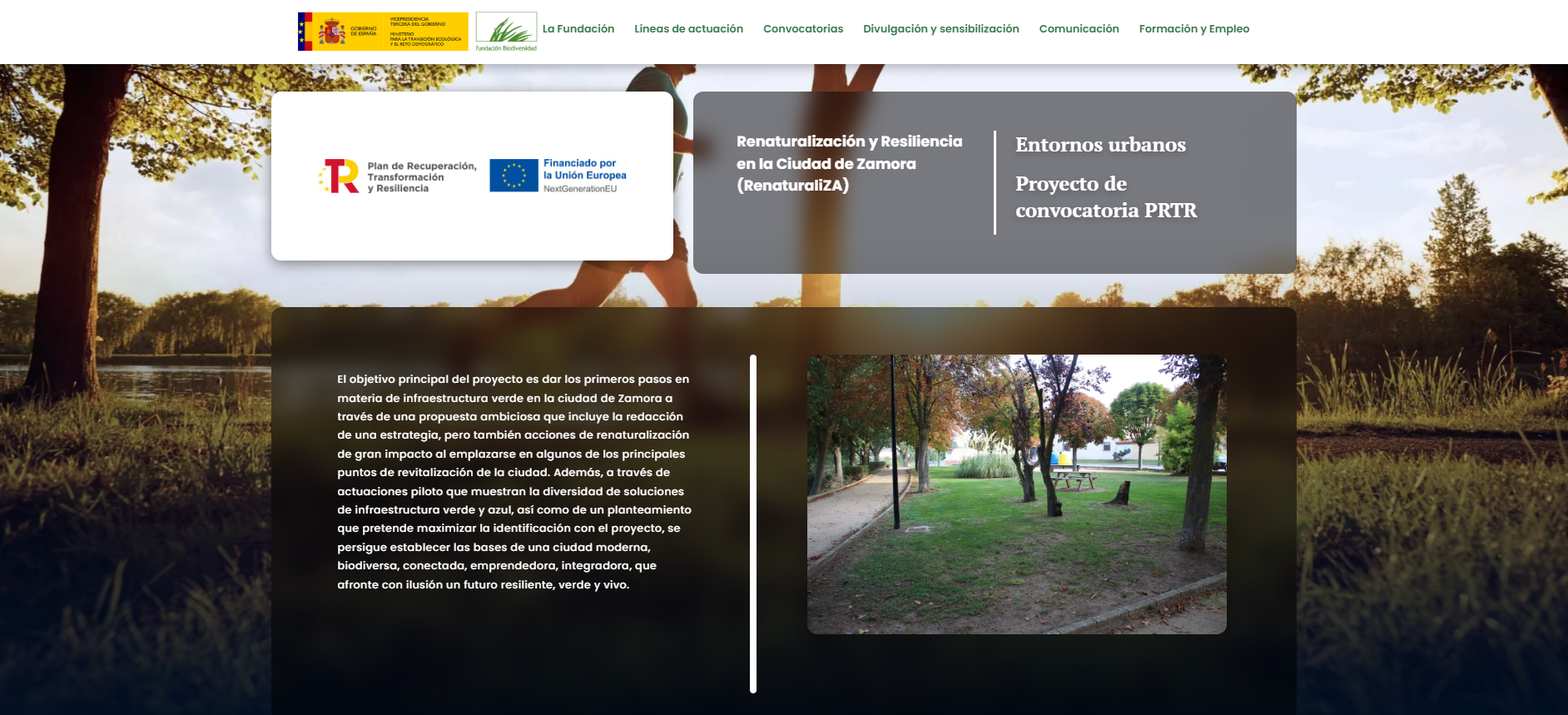 Renaturalización y Resiliencia en la Ciudad de Zamora (RenaturaliZA)