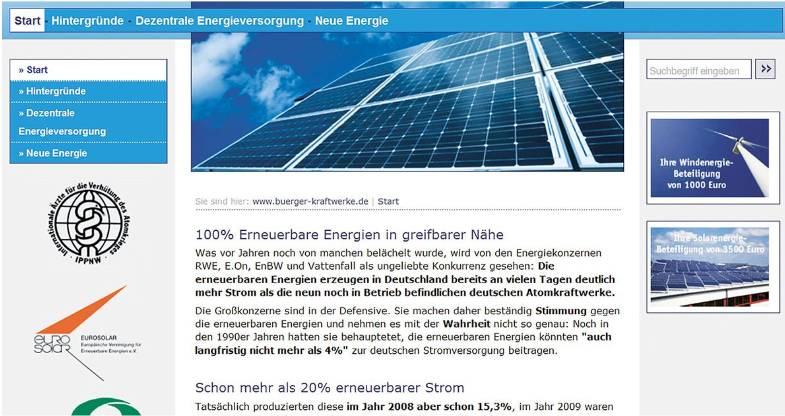 Bürgerkraftwerke, Duitsland