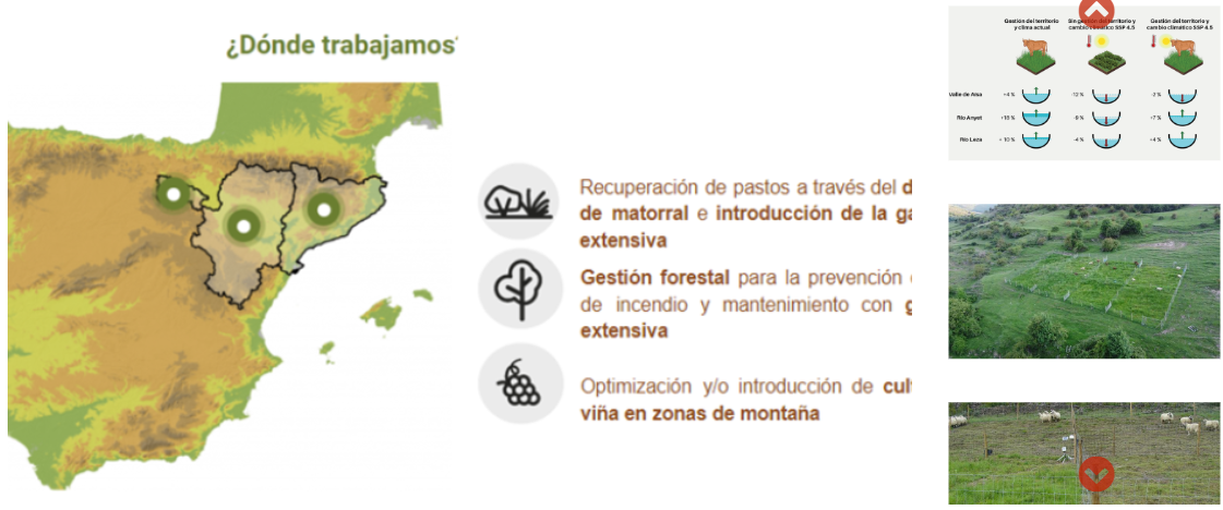 LIFE MIDMACC - Adaptación al cambio climático de zonas de media montaña de La Rioja, Aragón y Cataluña a través de la implementación de medidas de gestión del paisaje que mejoren el desarrollo socioeconómico de pastos, bosques y viñedos.