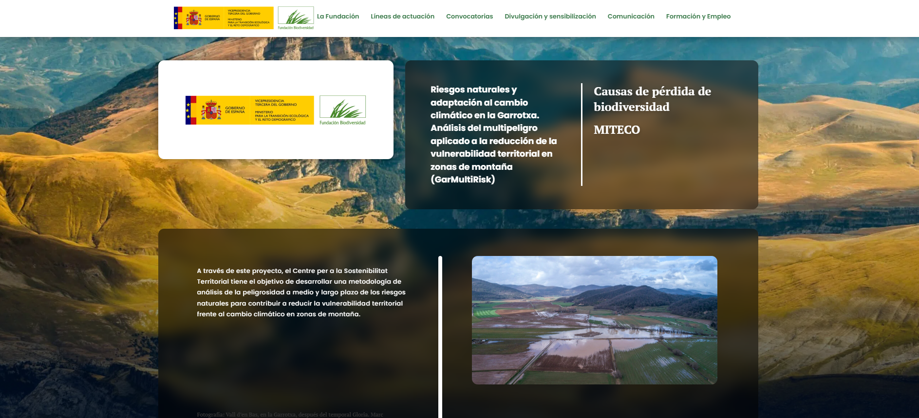Riesgos naturales y adaptación al cambio climático en la Garrotxa. Análisis del multipeligro aplicado a la reducción de la vulnerabilidad territorial en zonas de montaña (GarMultiRisk)