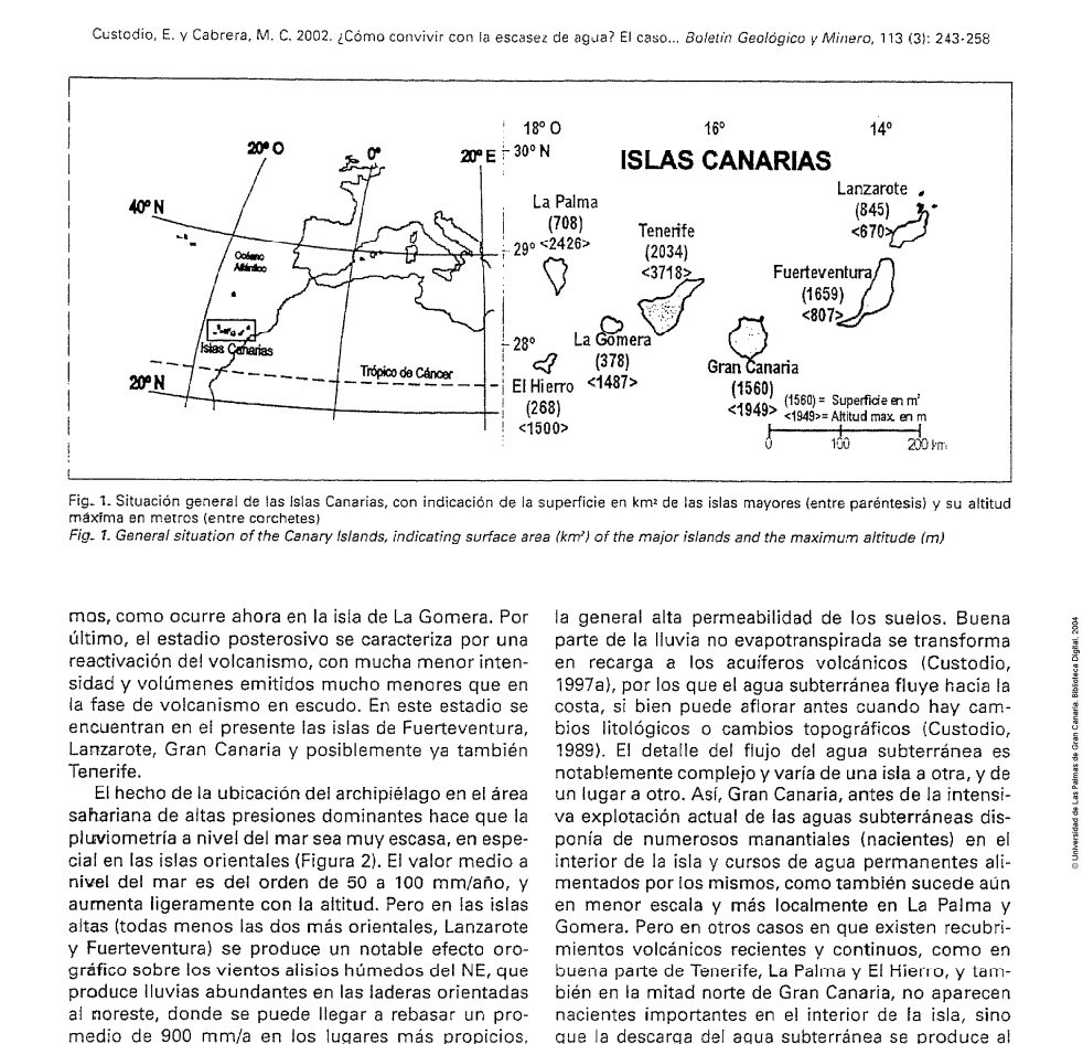 ¿Cómo convivir con la escasez de agua? El caso de las Islas Canarias